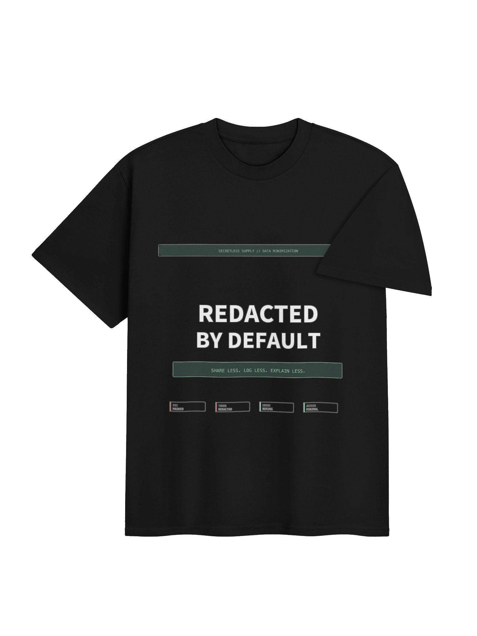Redacted By Default Tee product image (4)