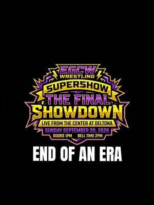 @highlight On Sunday September 20, 2026 EGCW Wrestling Presents Supershow 
