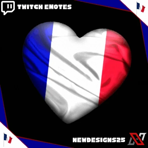 France Animated Heart Emote product image (2)