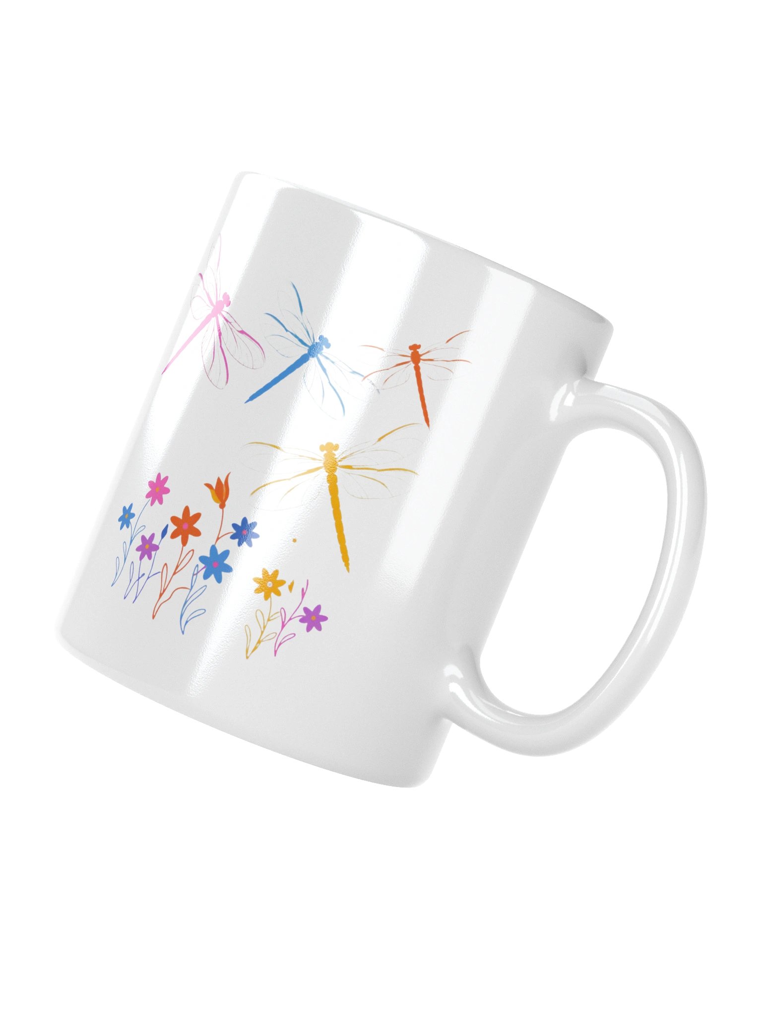 Dragonfly Garden Coffee Mug – Colorful Nature-Inspired Gift product image (4)
