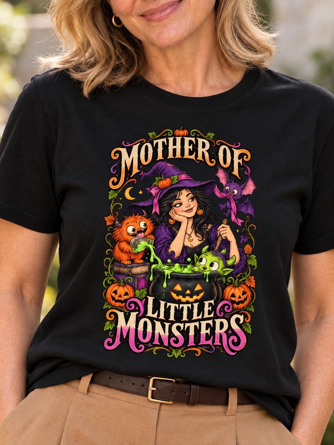 Halloween Mum T-Shirt – Mother of Little Monsters product image (1)