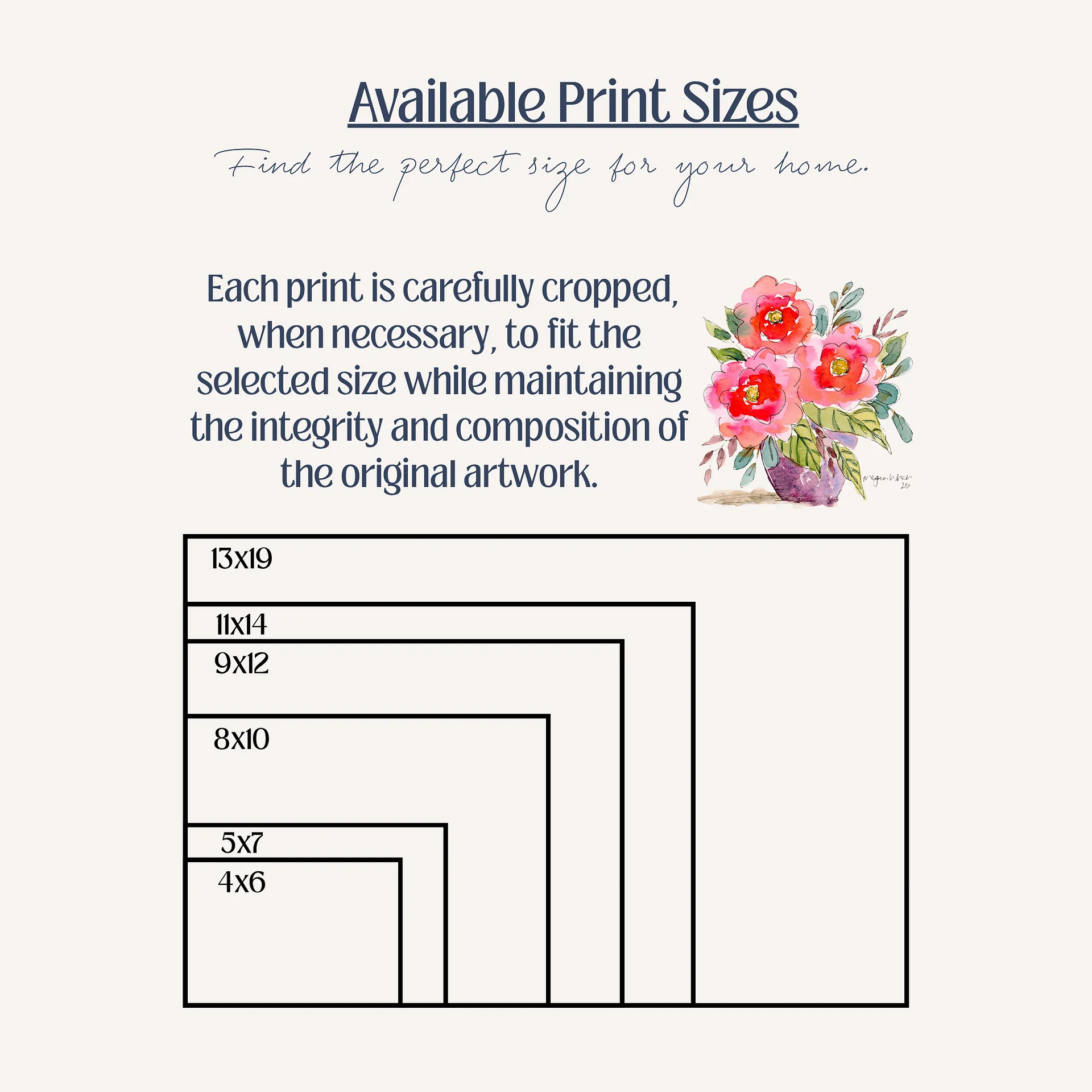 Floral Watercolor Print - Bold & Blooming product image (2)