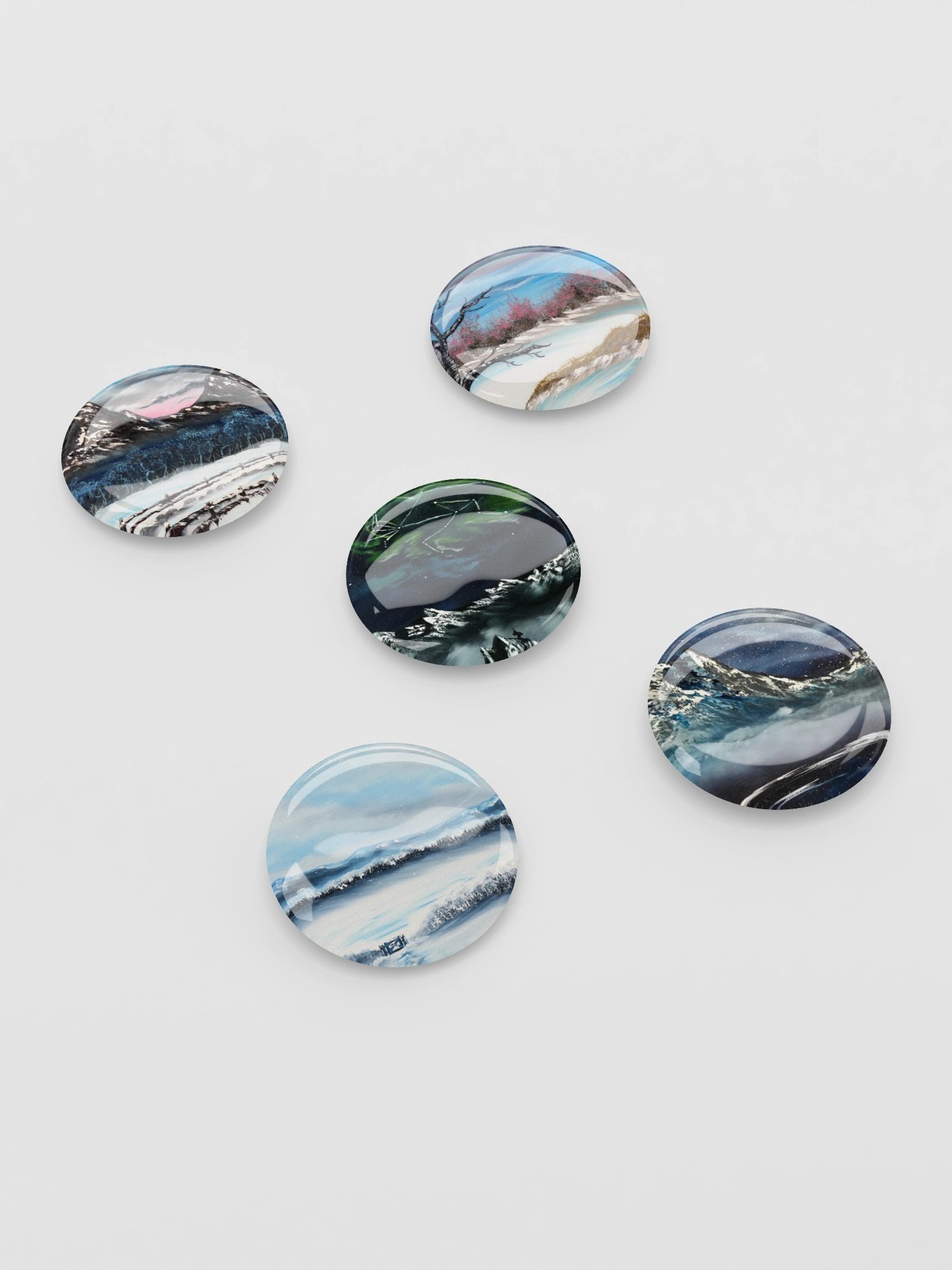 Art Button Pins - Snow Vibes product image (2)