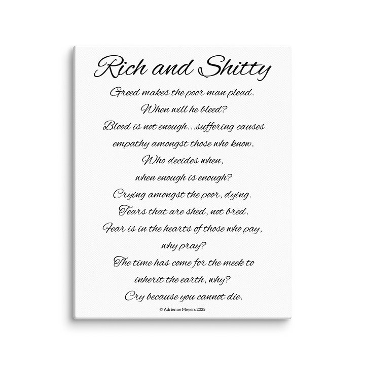 Rich & Shitty Poem product image (4)