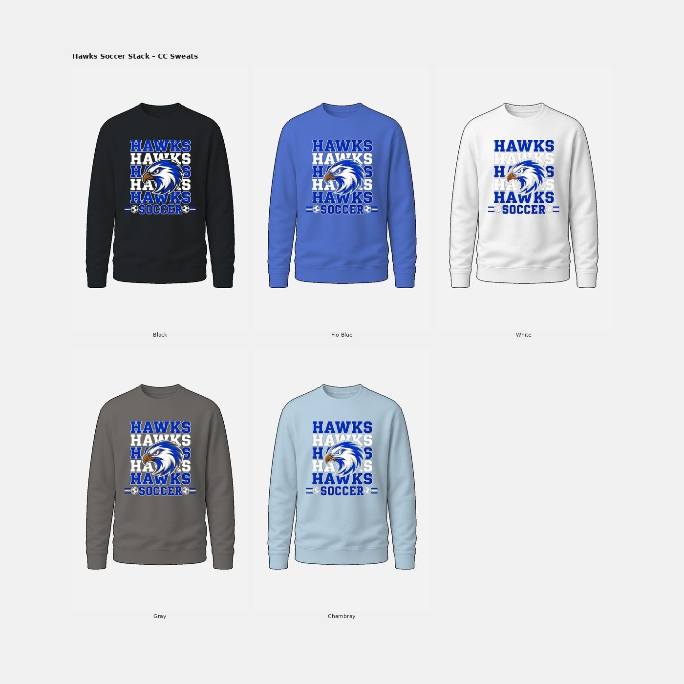 Hawks Hawks Hawks Soccer Comfort Colors Sweatshirt product image (5)