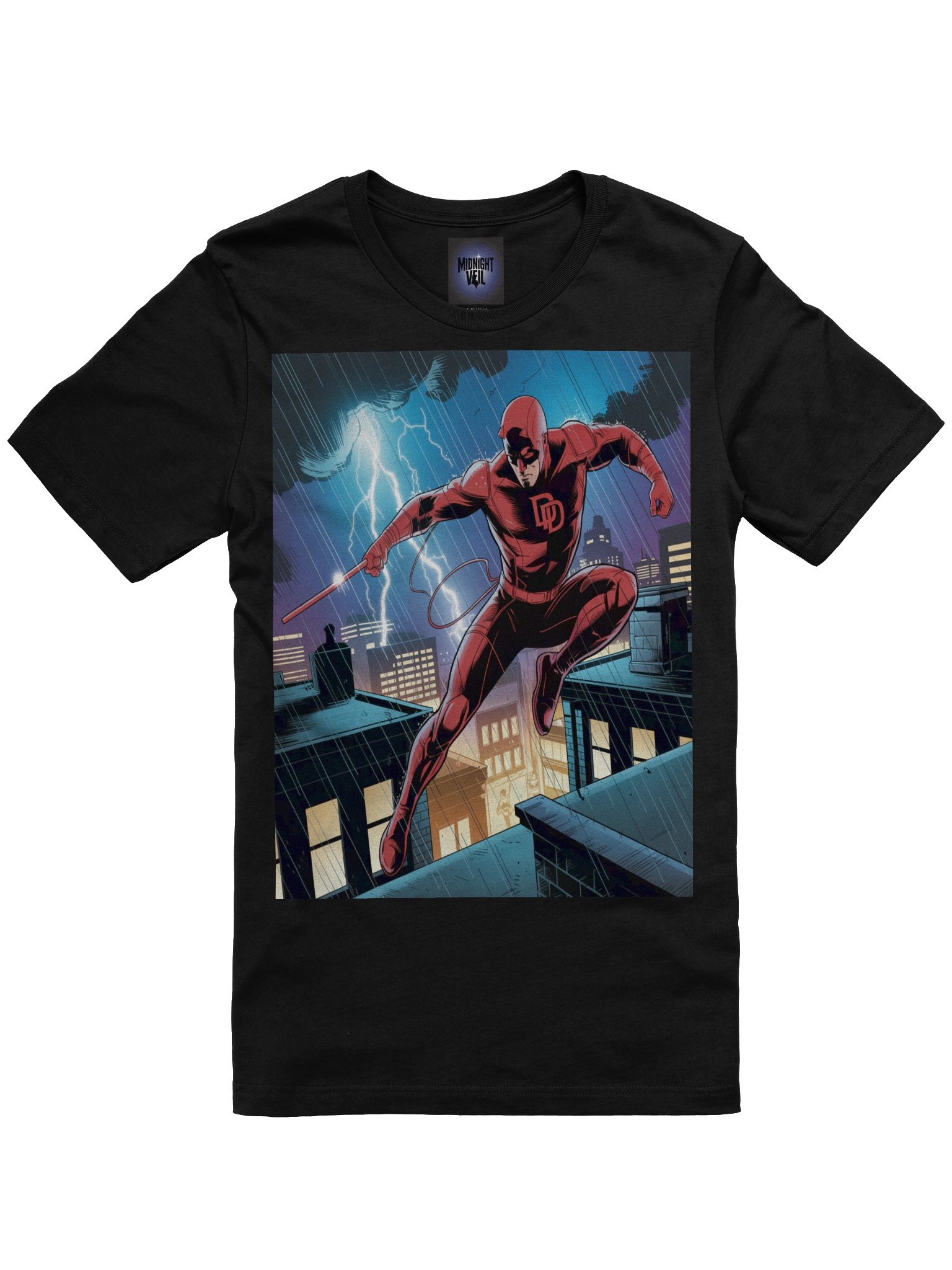 Thunder Veil: Daredevil Stormbound Leap T-Shirt product image (3)