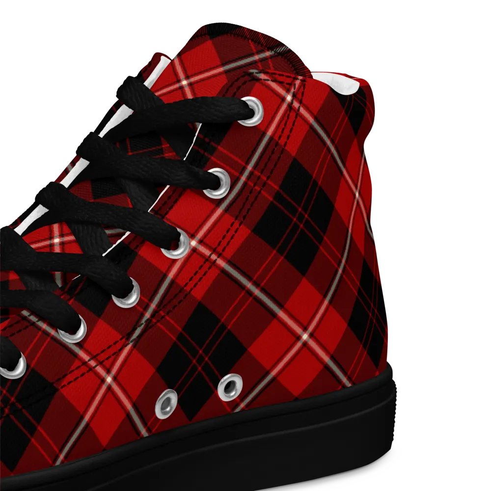 Cunningham Tartan Men's High Top Shoes product image (12)