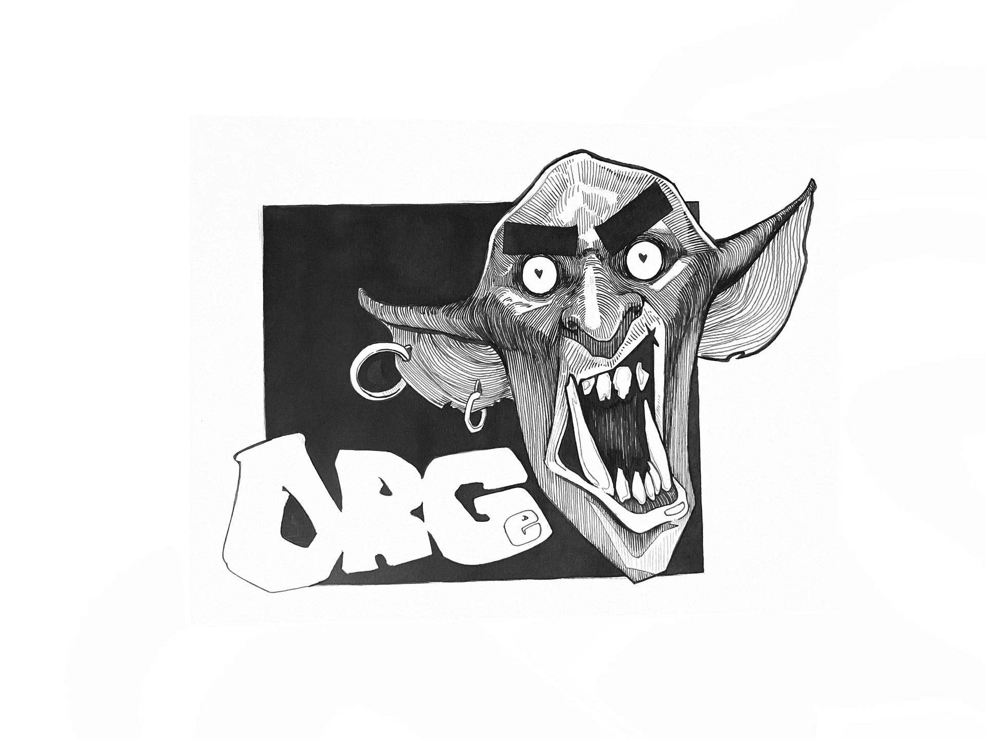 Inktober art. “Ogre” (Poster) product image (1)