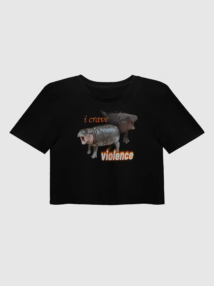 Moo Deng I Crave Violence Crop Top product image (1)