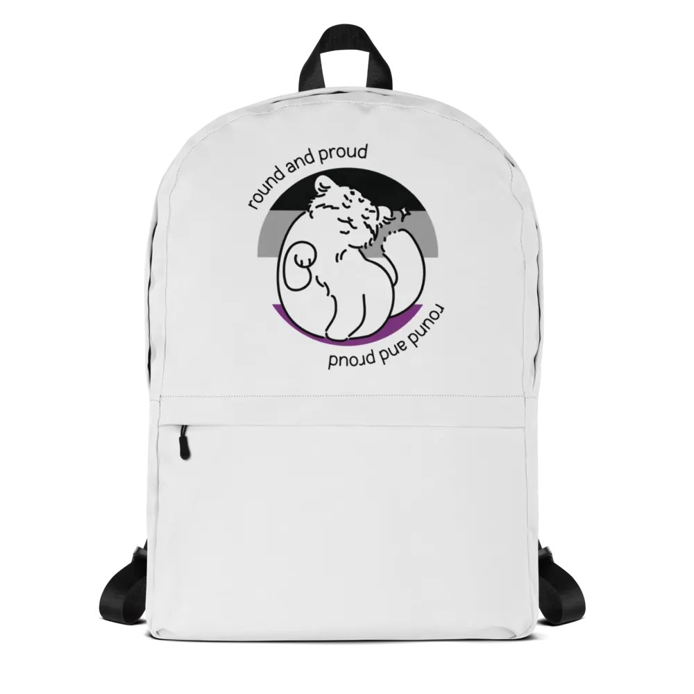 Round and Proud Manul Asexual Version - Backpack product image (1)