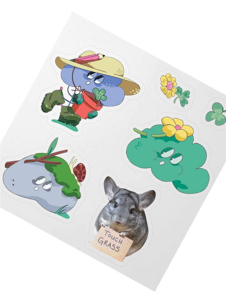 Touch Grass Sticker Sheet — Gardener Ver. product image (2)