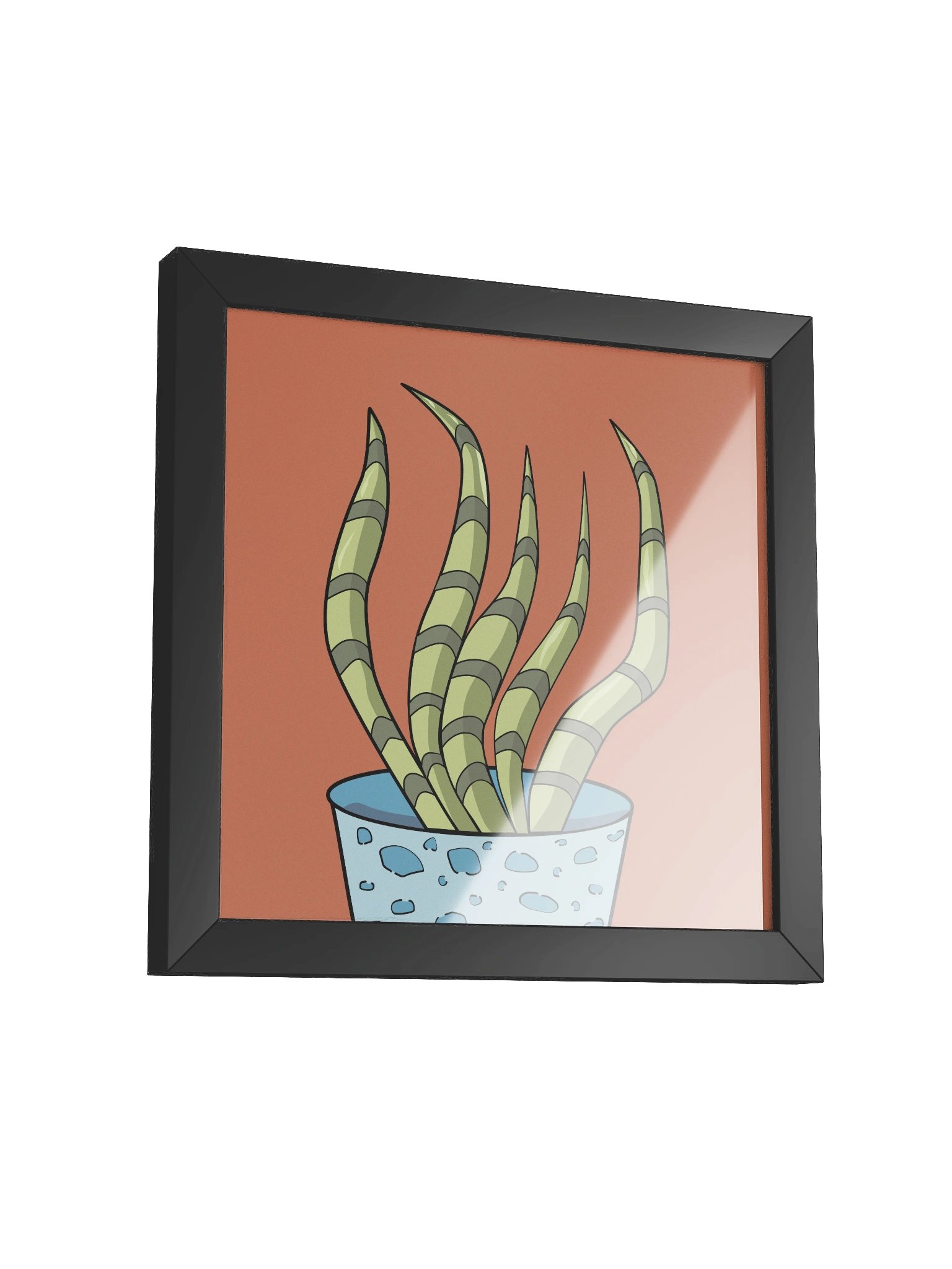 The Snake Design - Dancing Succulent Framed Wall Art product image (3)