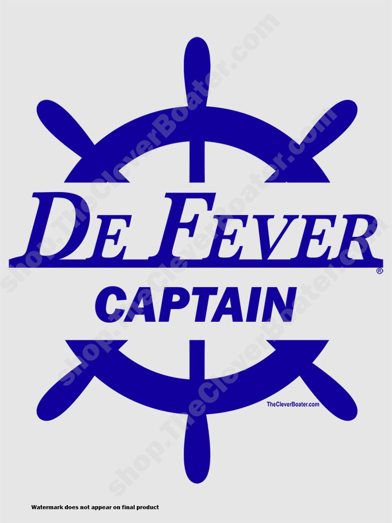 DeFever Captain - T-Shirt - Light Shirt w/Blue Logo product image (2)
