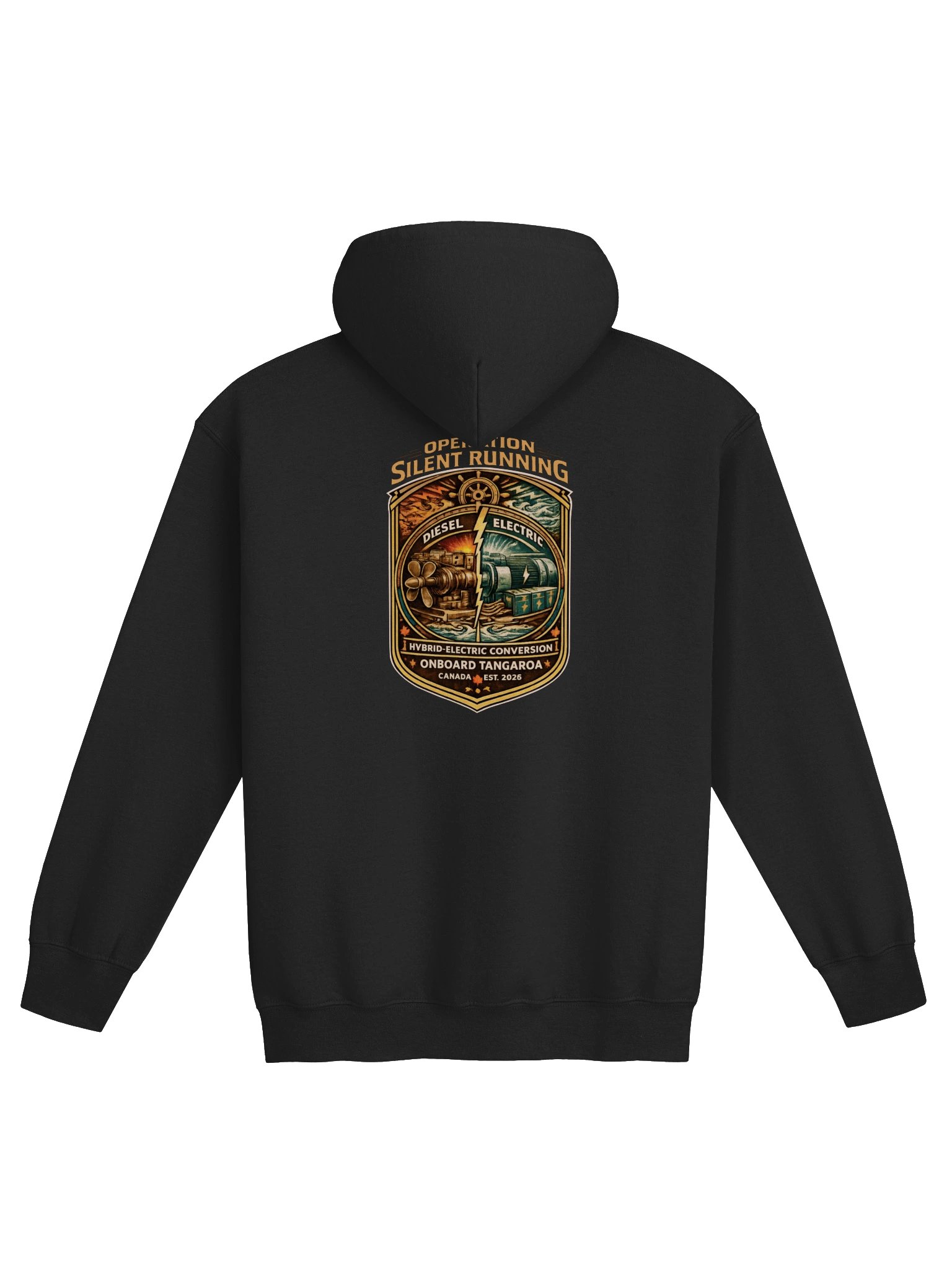 Zip-Up Hoodie – Silent Running Badge product image (5)