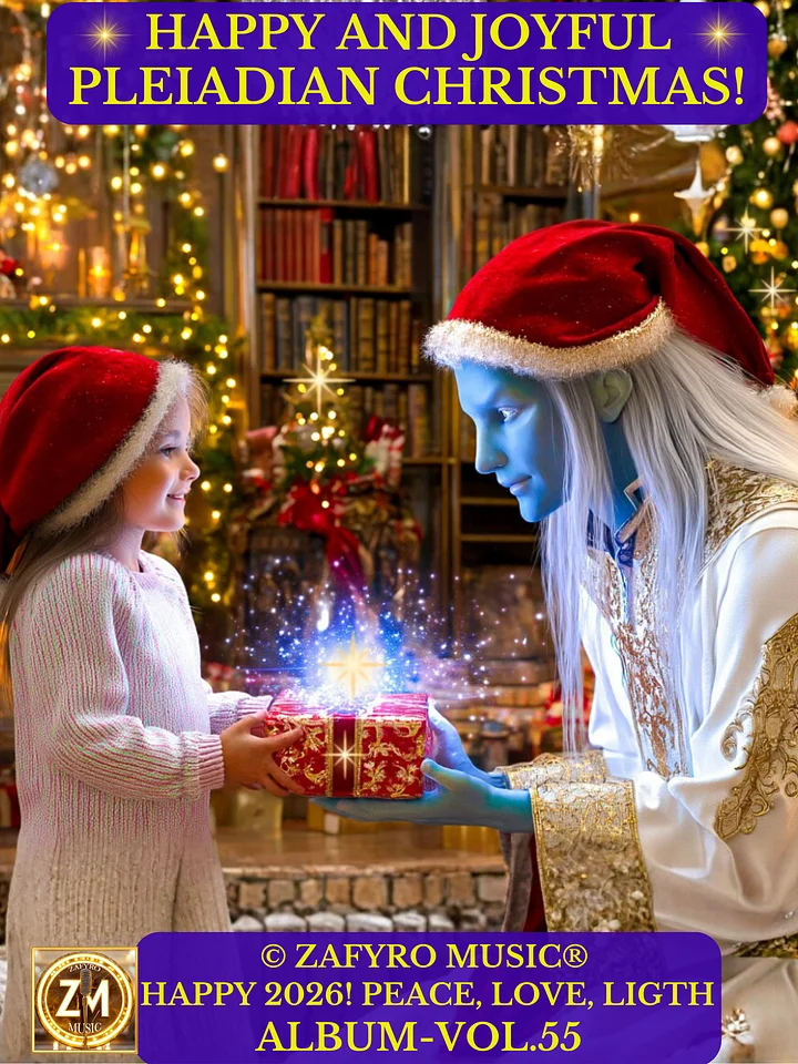 ÁLBUM - VOL. 55 (MUSIC) HAPPY AND JOYFUL PLEIADIAN CHRISTMAS - HAPPY 2026! PEACE, LOVE, LIGTH ©ZAFYRO MUSIC® product image (1)