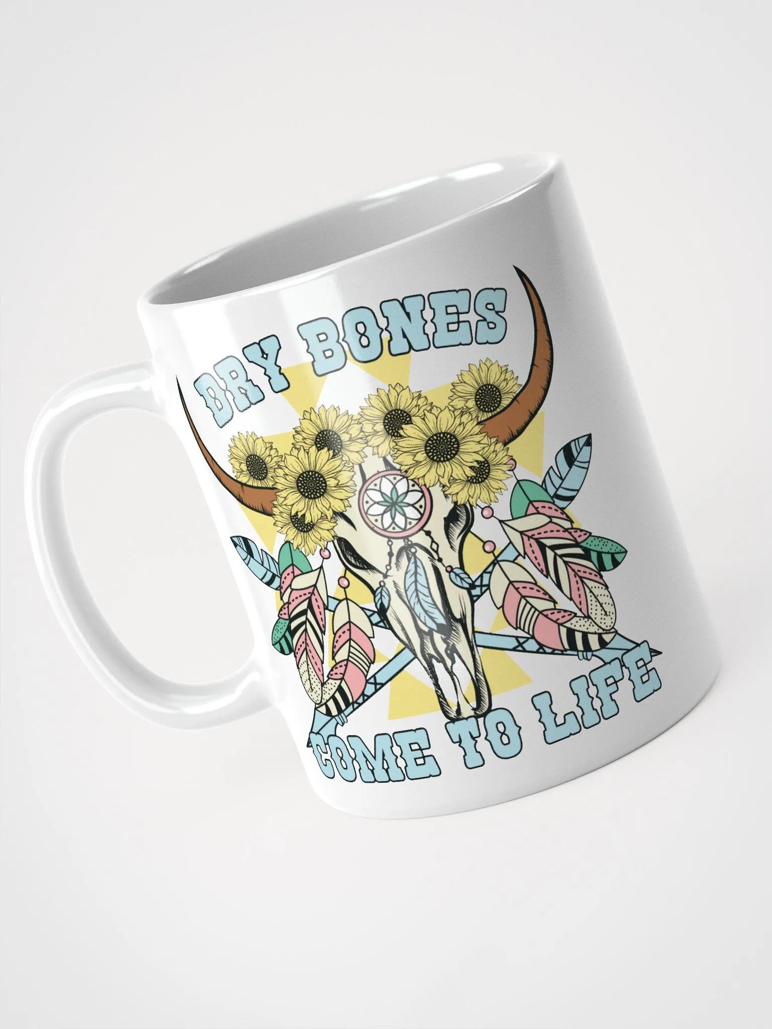 Bohemian Dry Bones Come To Life Skull Mug product image (3)