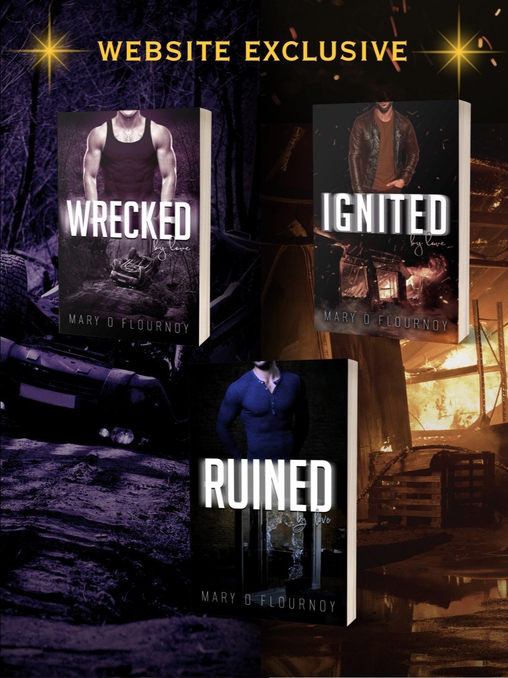 Wrecked By Love, Ignited By Love, & Ruined By Love Bundle (paperback - s) product image (1)