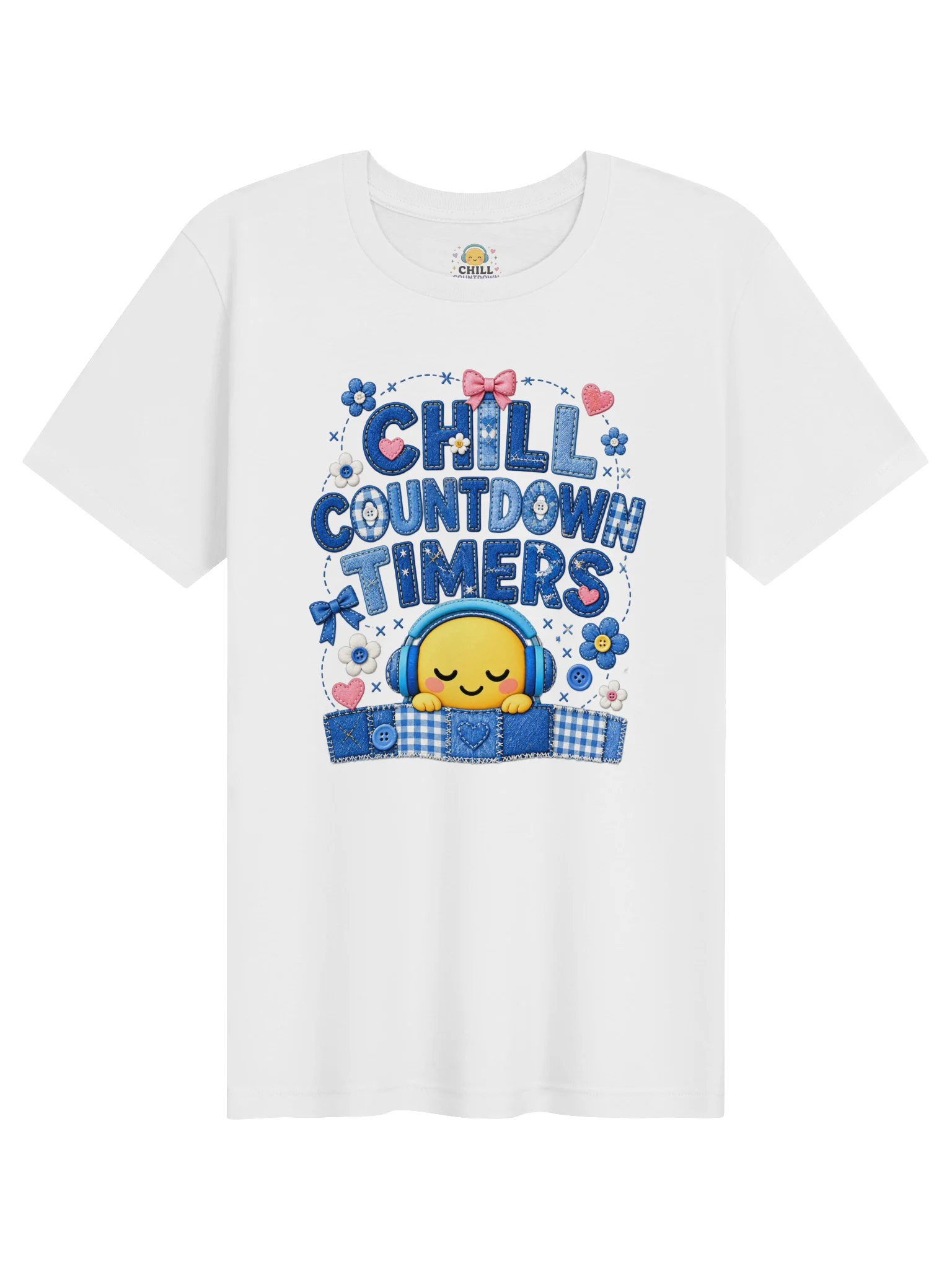 Chill Countdown Timers Denim Patchwork Shirt product image (1)