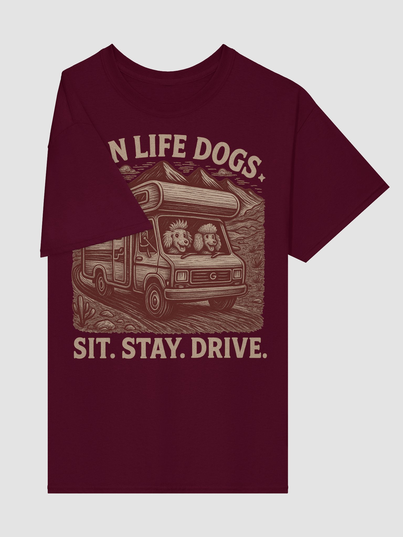 Van Life Dogs Tee - Road Trip Tshirt - Motorhome Pets Shirt product image (4)