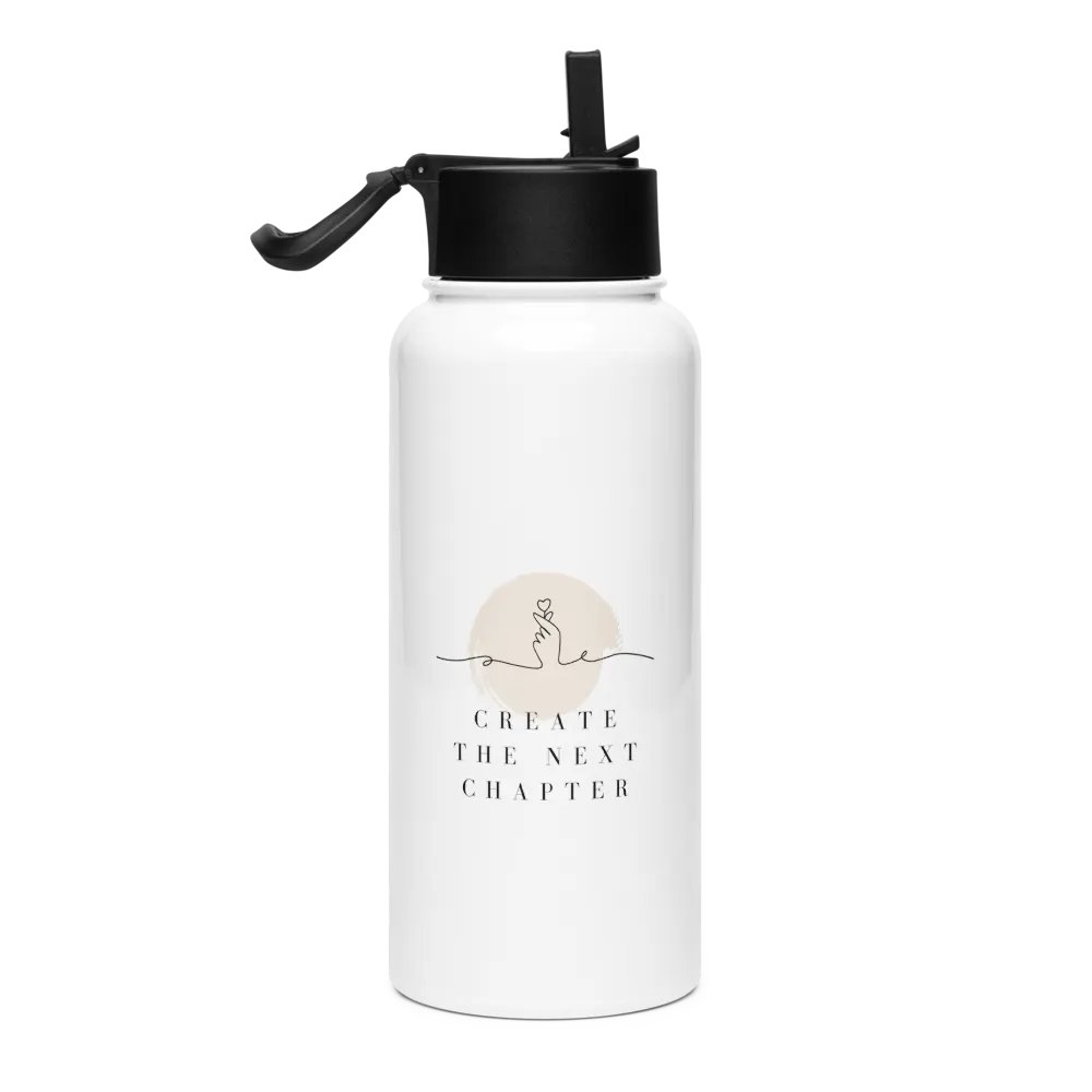 Stainless Steel Water Bottle with a Straw Lid SWFB0143 product image (2)
