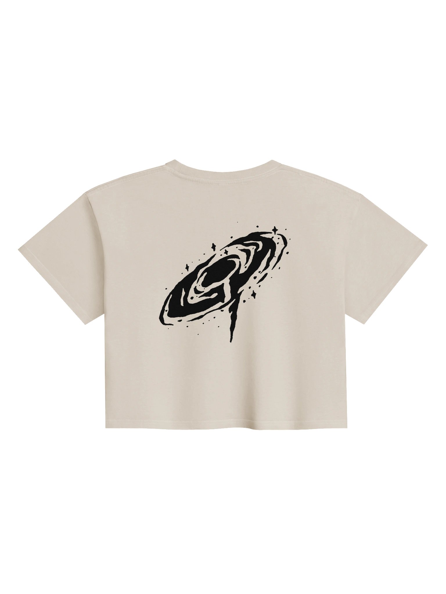 Crop Shirt Women // Cosmic Vibe (Black Logo) product image (2)