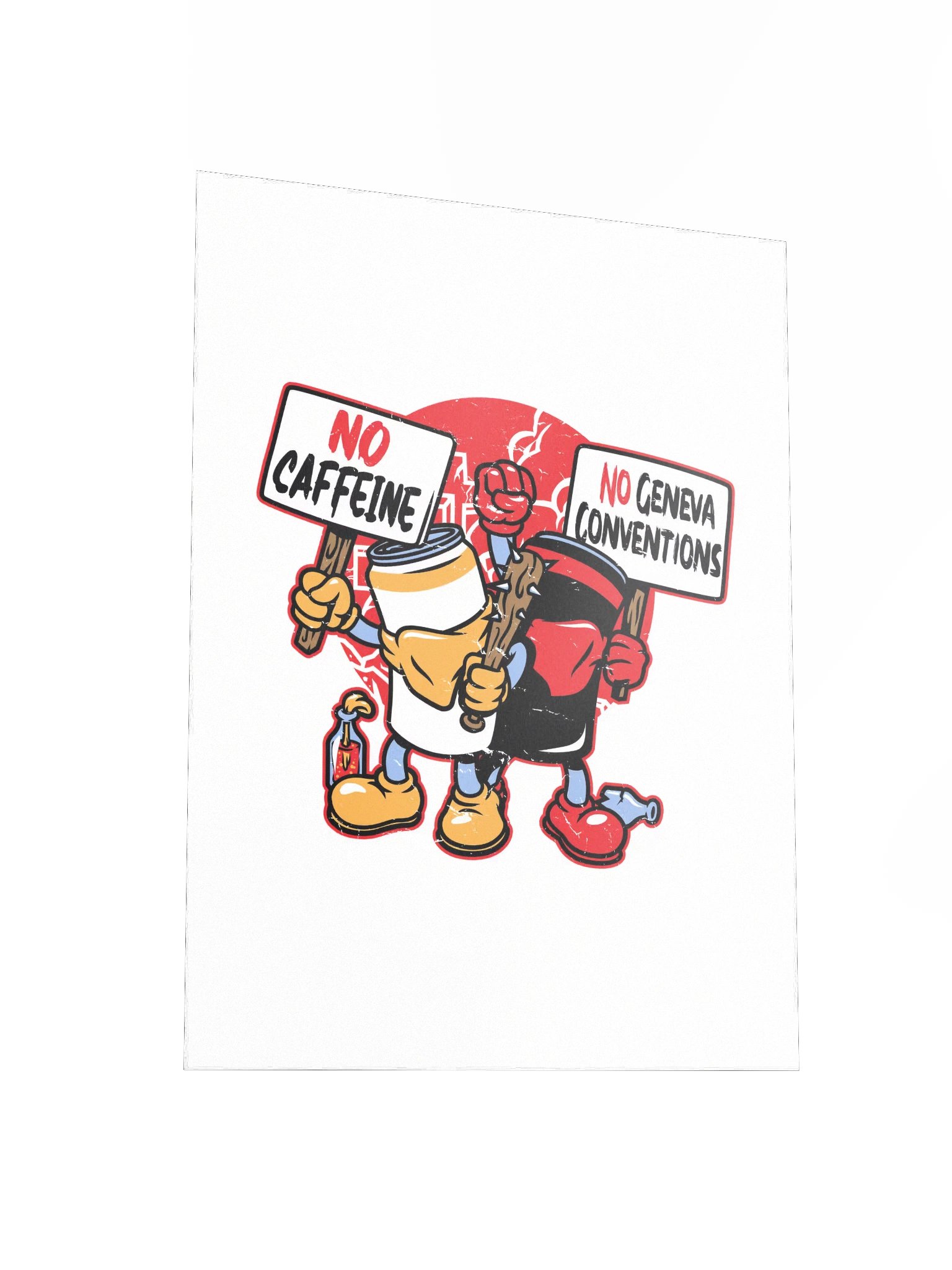 No Caffeine No Geneva Conventions Poster product image (3)