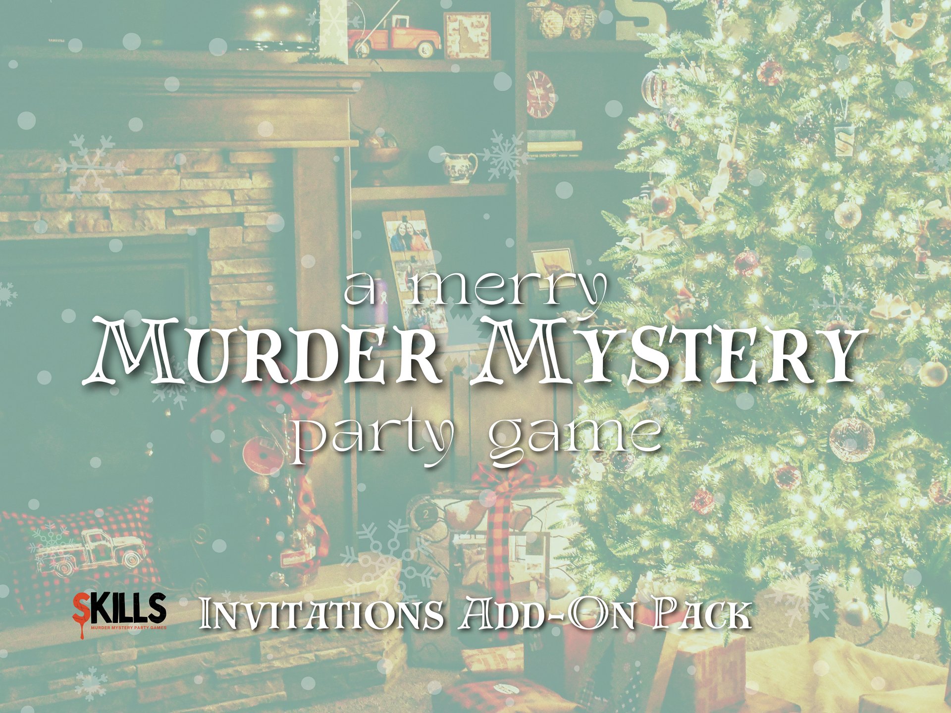 A Merry Murder Mystery - A Christmas Holiday Themed Murder Mystery - Invitations Add-On product image (1)