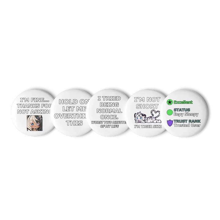Pin Button - Limited Edition Collection #3 (White) product image (1)