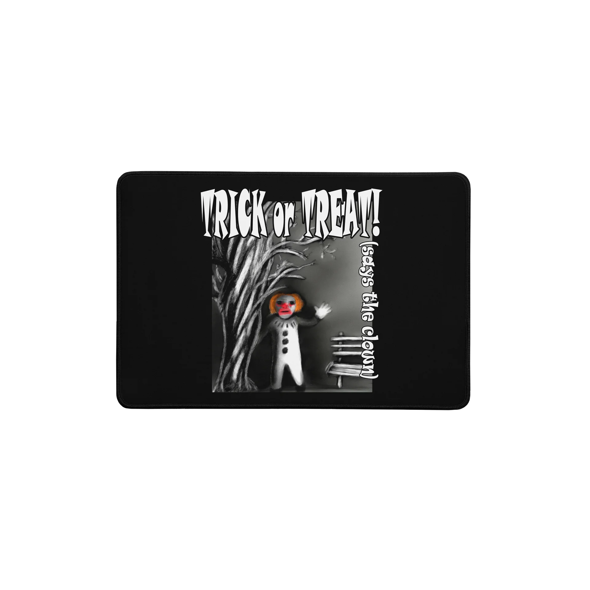 Clown "Trick or Treat" Desk Mat product image (1)