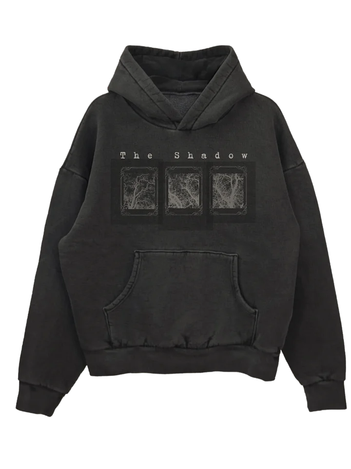 The Shadow solar print vintage dye hoodie product image (1)
