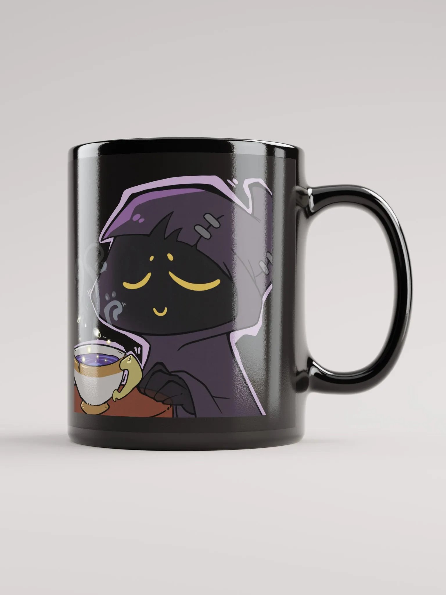 Lurking with Tea Black Mug product image (1)