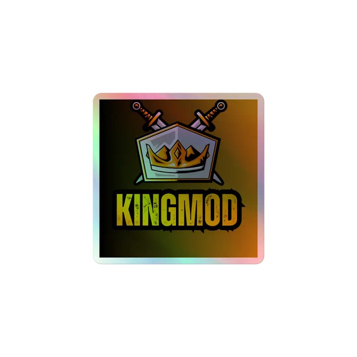 Crowned Flames Holographic Sticker Sheet product image (1)