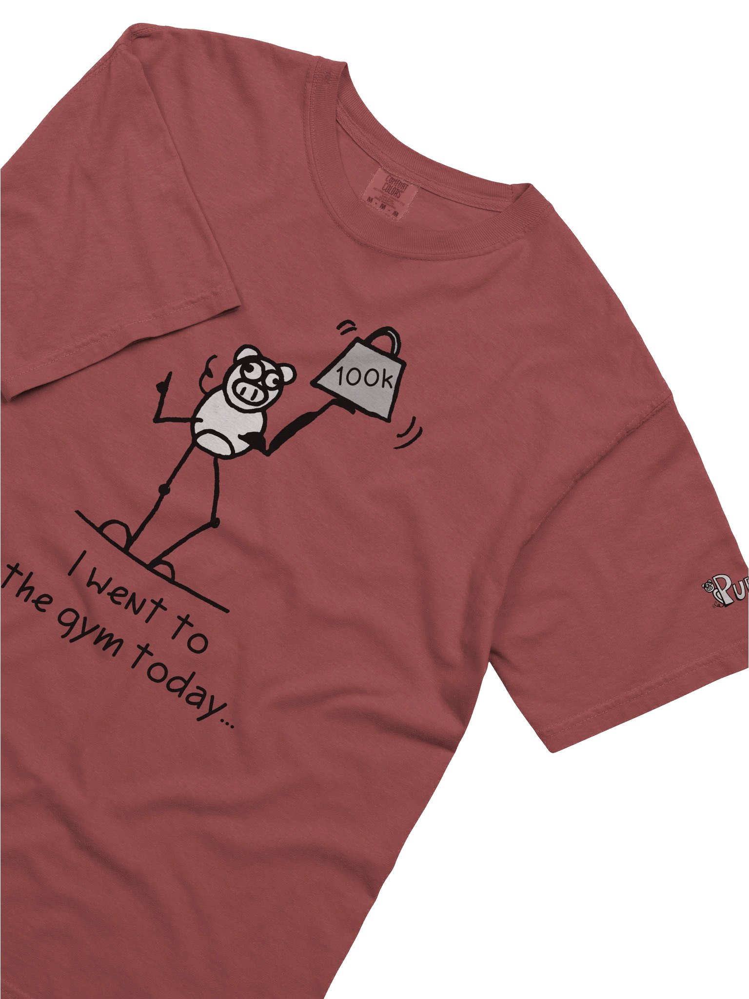 'I went to the gym today' Pupsies! Heavyweight T-Shirt product image (46)