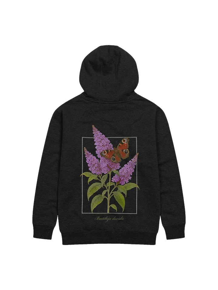 Butterfly Bush and Peacock Butterfly Premium Adult Unisex Hoodie product image (1)