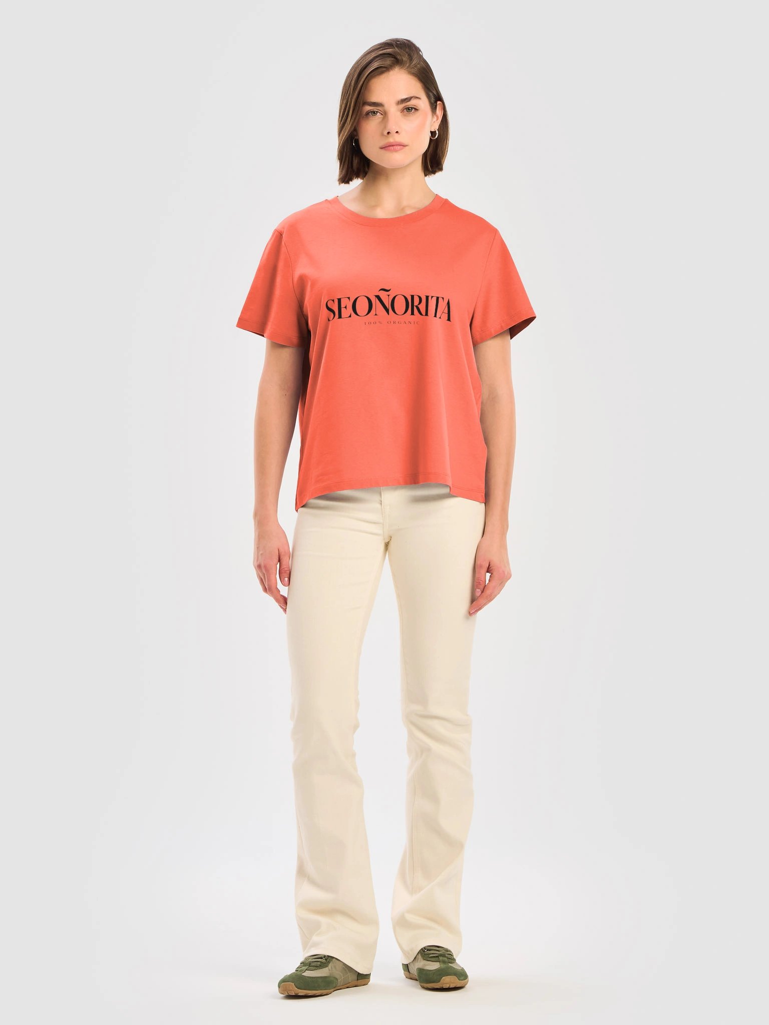 SEOÑORITA — "100% Organic" Fitted Tee product image (2)