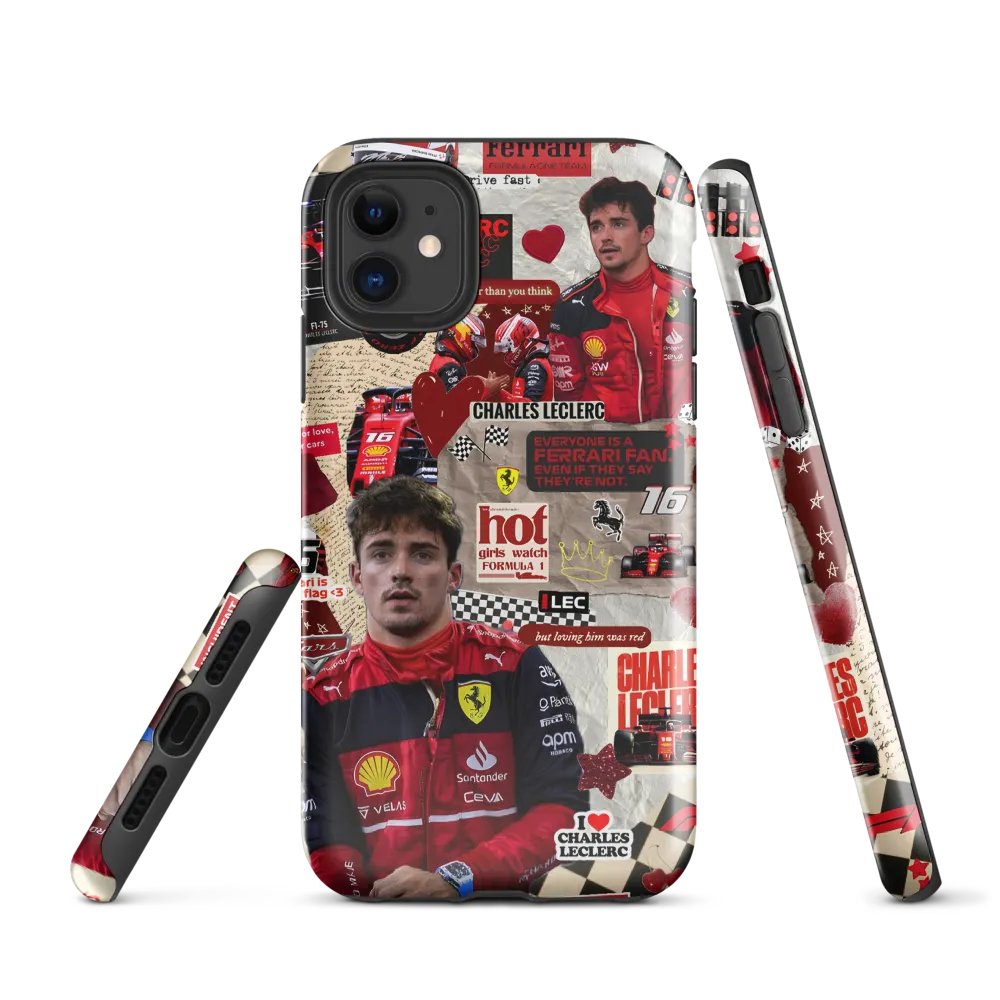 Leclerc x Ferrari Racing iPhone® Tough Case product image (1)