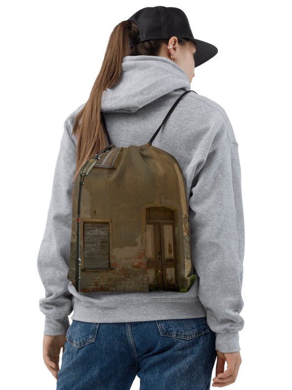 Drawstring bag - Lantern in front of old house facade product image (2)