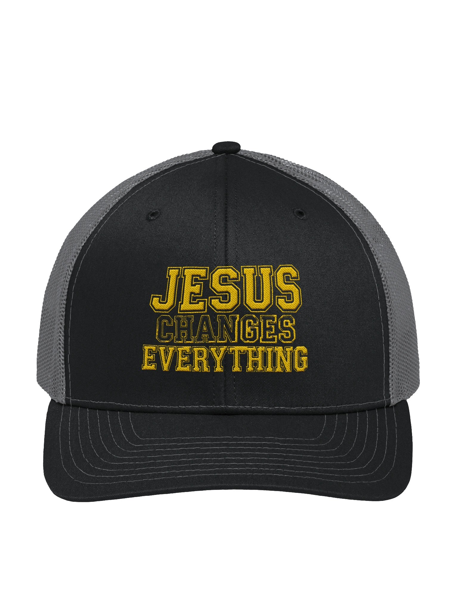 Premium Embroidered Eternal Edge Trucker Hat - Jesus Changes Everything product image (2)