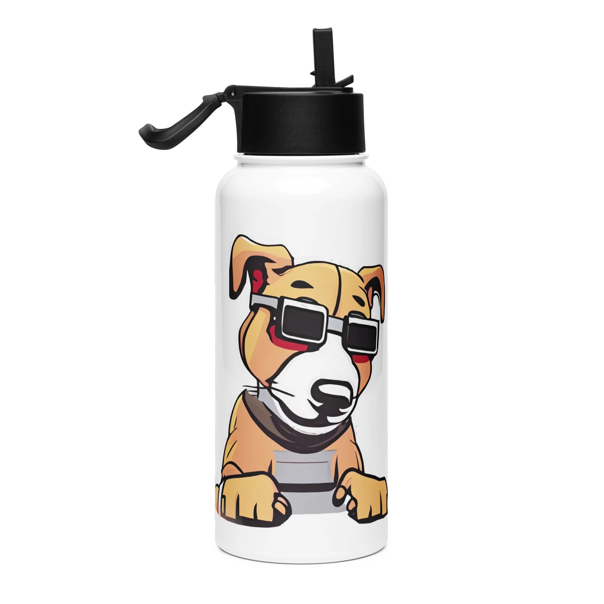 ItzDogo Stainless Steel Water Bottle with a Straw Lid product image (1)