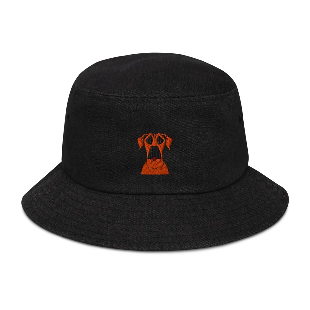 Bold RR Pup Denim Bucket Hat - Embroidered product image (1)