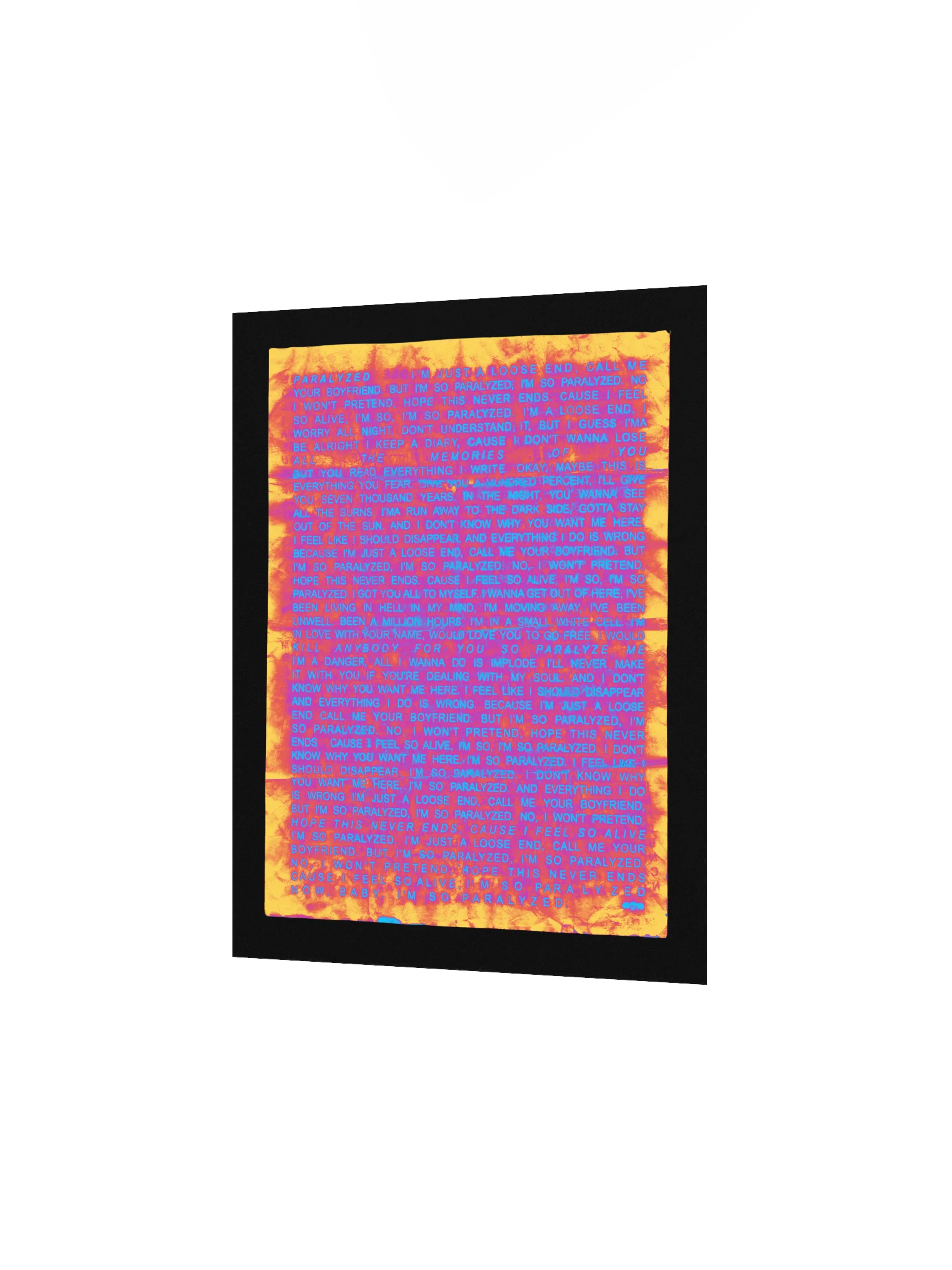 PARALYZED HEAT WAVE POSTER product image (6)
