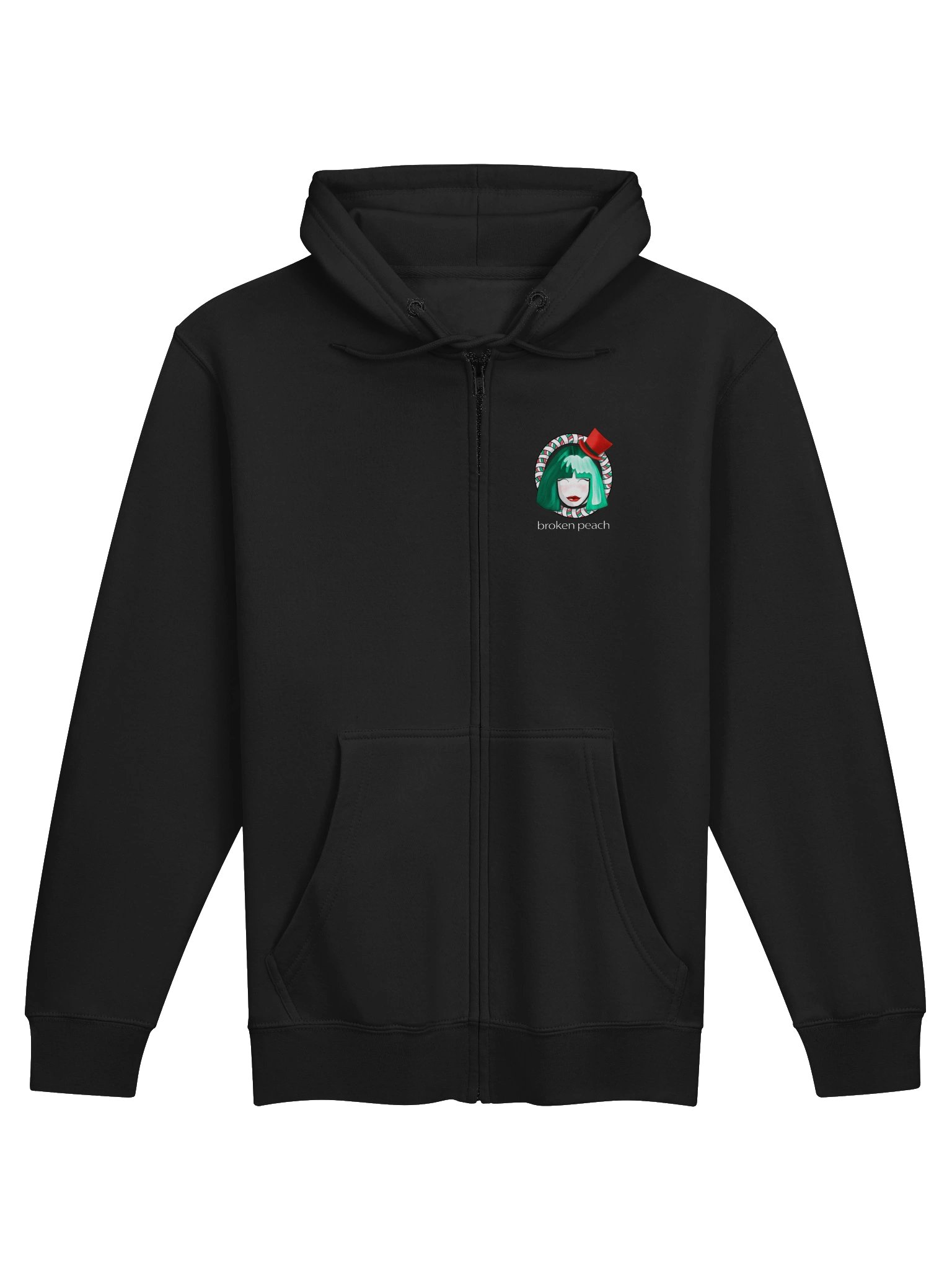 Broken Peach – Unisex Christmas Special Edition Zip Hoodie product image (1)