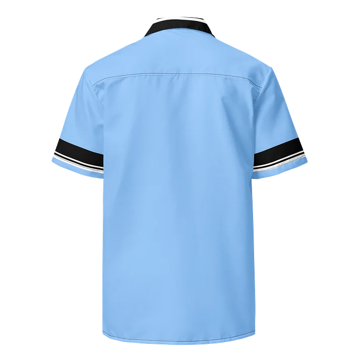 Light Blue Kat Skull Bowling Shirt product image (2)