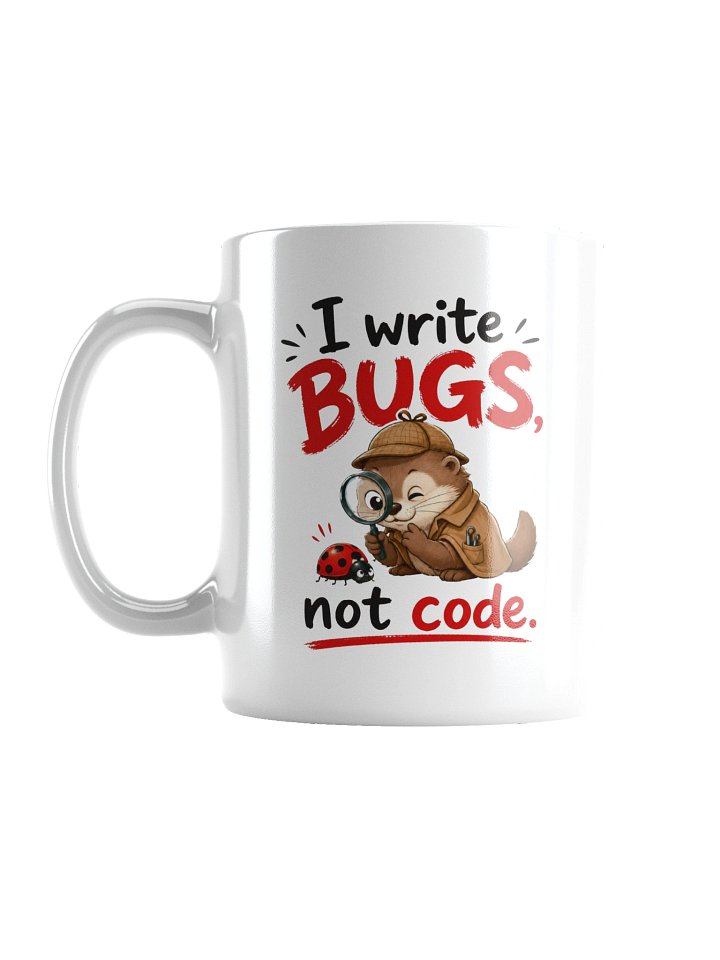 I Write Bugs, Not Code – Cute Otter Programmer Design product image (1)