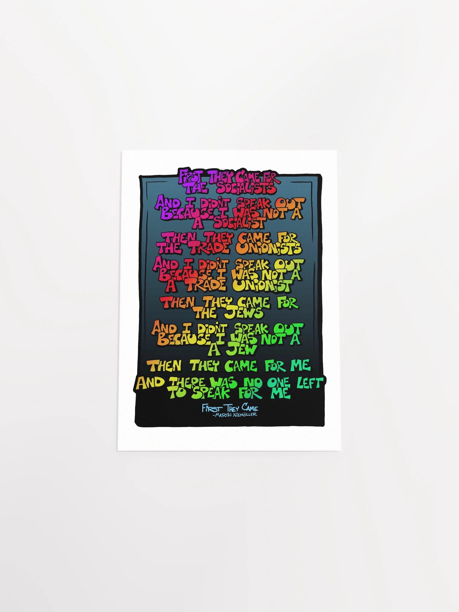"First they came" Poster product image (29)