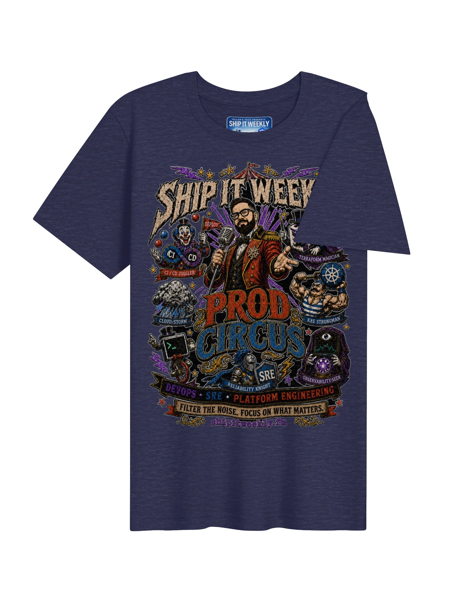 Prod Circus | Ship It Weekly DevOps Tee product image (4)