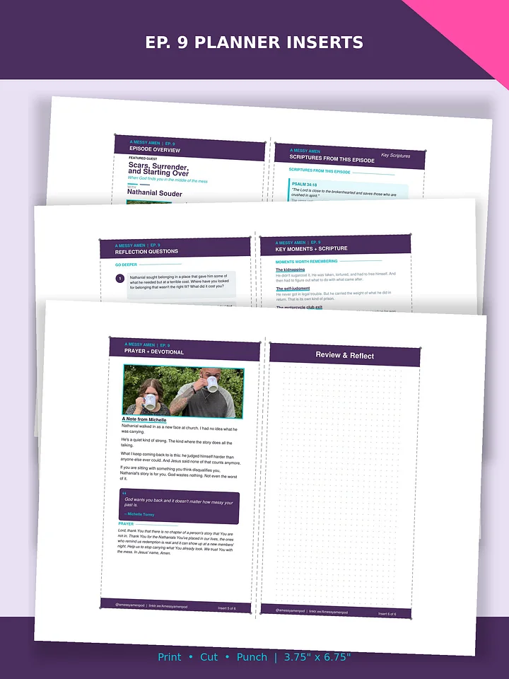 Ep. 9 Bundle: Companion Guide + Planner Inserts product image (2)