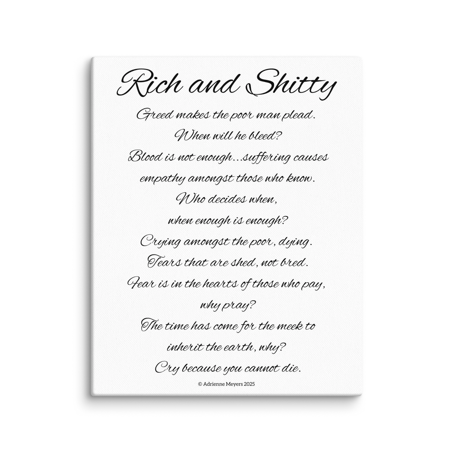 Rich & Shitty Poem product image (4)