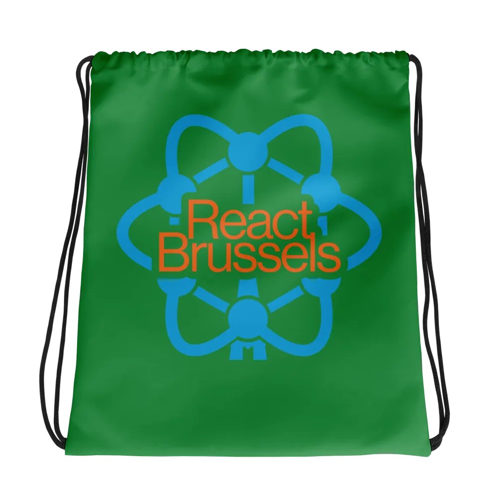 BR All-Over Print Drawstring Bag Green product image (1)