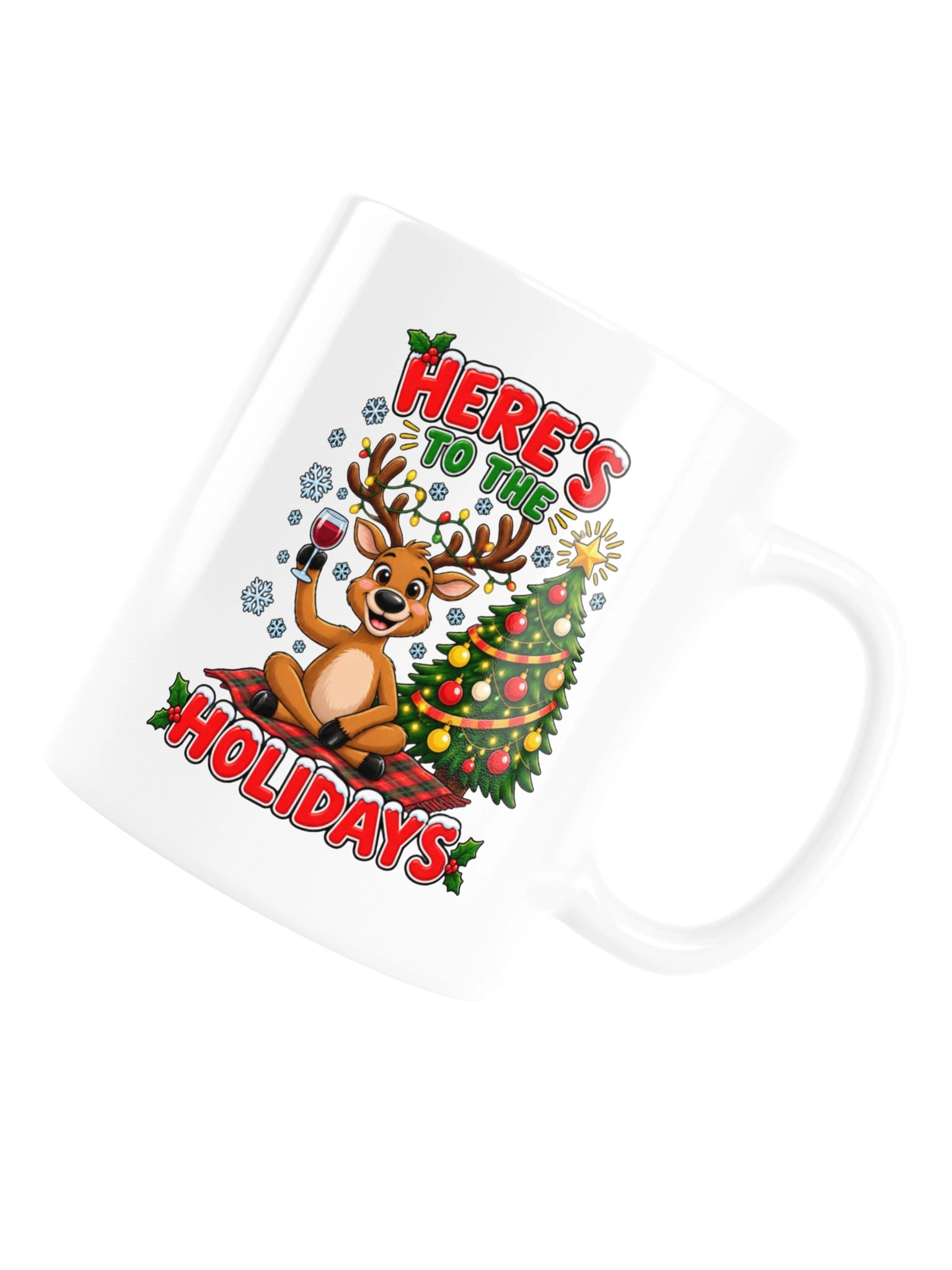 Here's To The Holidays - Celebrating Reindeer - Mug product image (16)